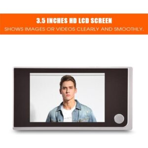 Smart Indoor/Outdoor Peephole Camera Smart Doorbell Security Camera 120 Degree Wide View Digital Door Viewer And